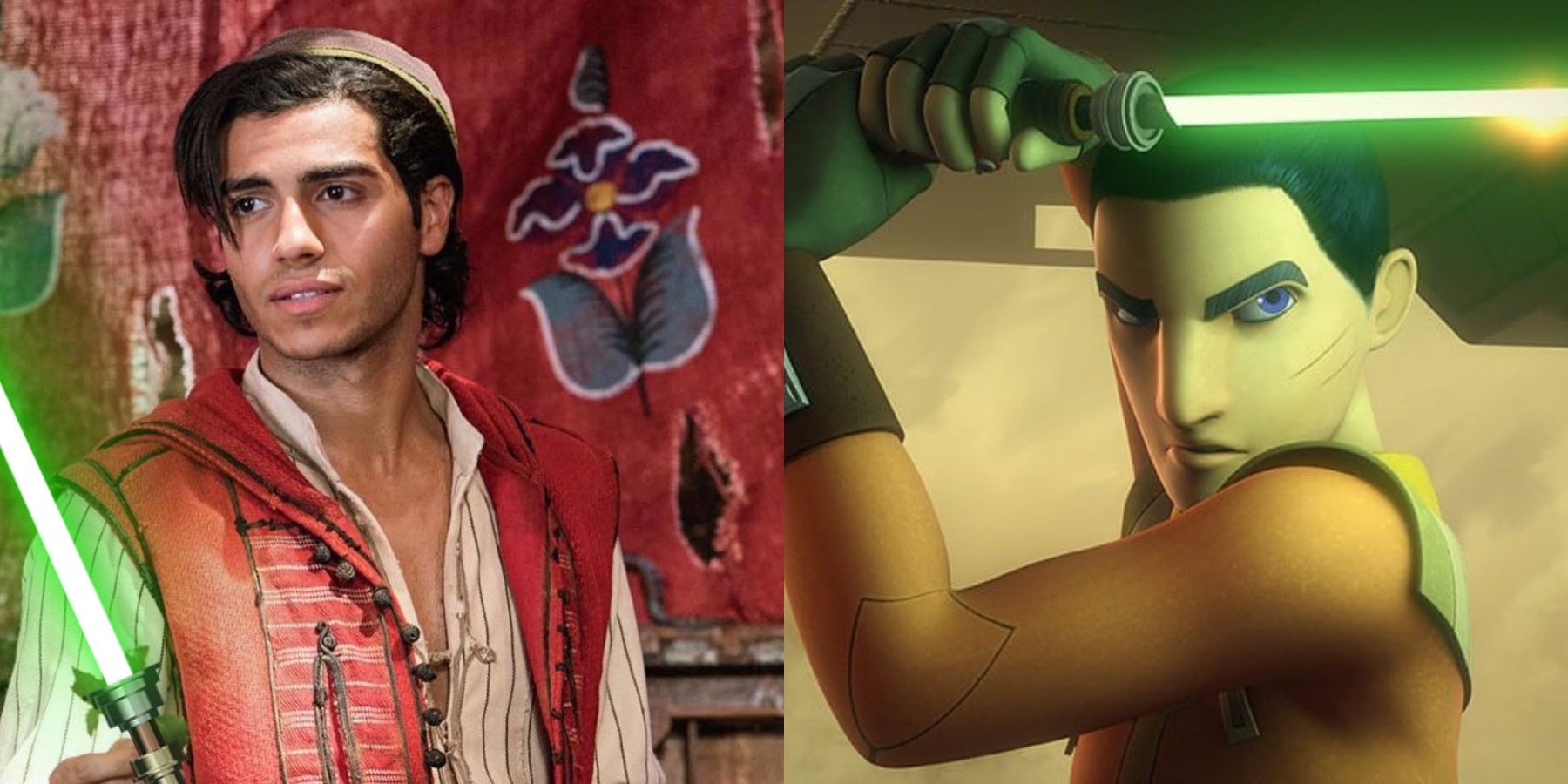 Star Wars: Aladdin Star Mena Massoud responde a los rumores de Ezra Bridger