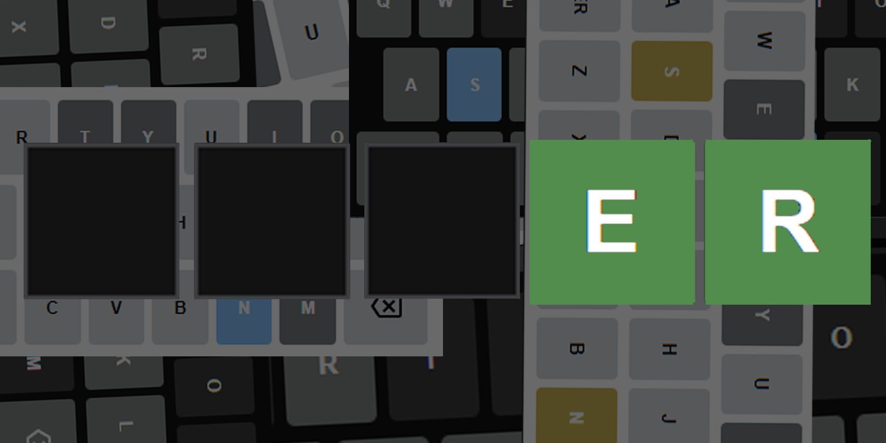 Wordle 335ガイド：ERで終わる5文字の単語