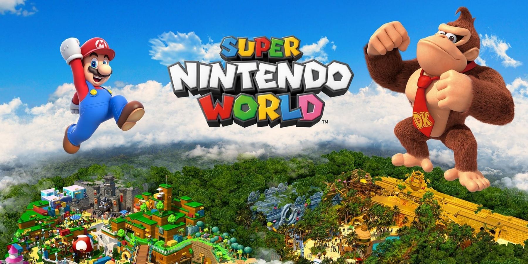 Super Nintendo World의 Donkey Kong Expansion에서 소문난 모든 명소