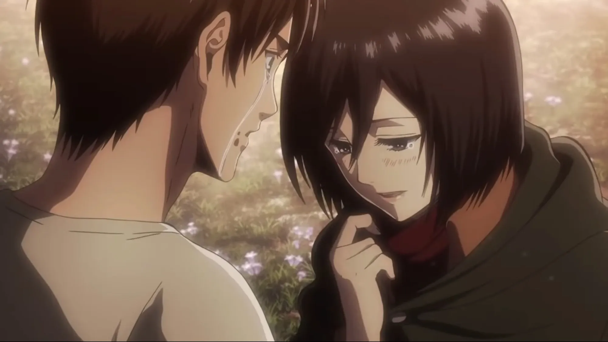Serangan ke atas Titan: Apa perjanjian dengan hubungan Eren & Mikasa?