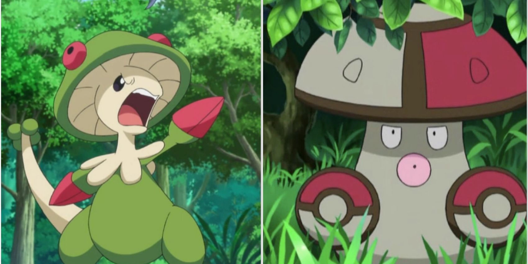 Pokémon : tous les types de Pokémon champignon